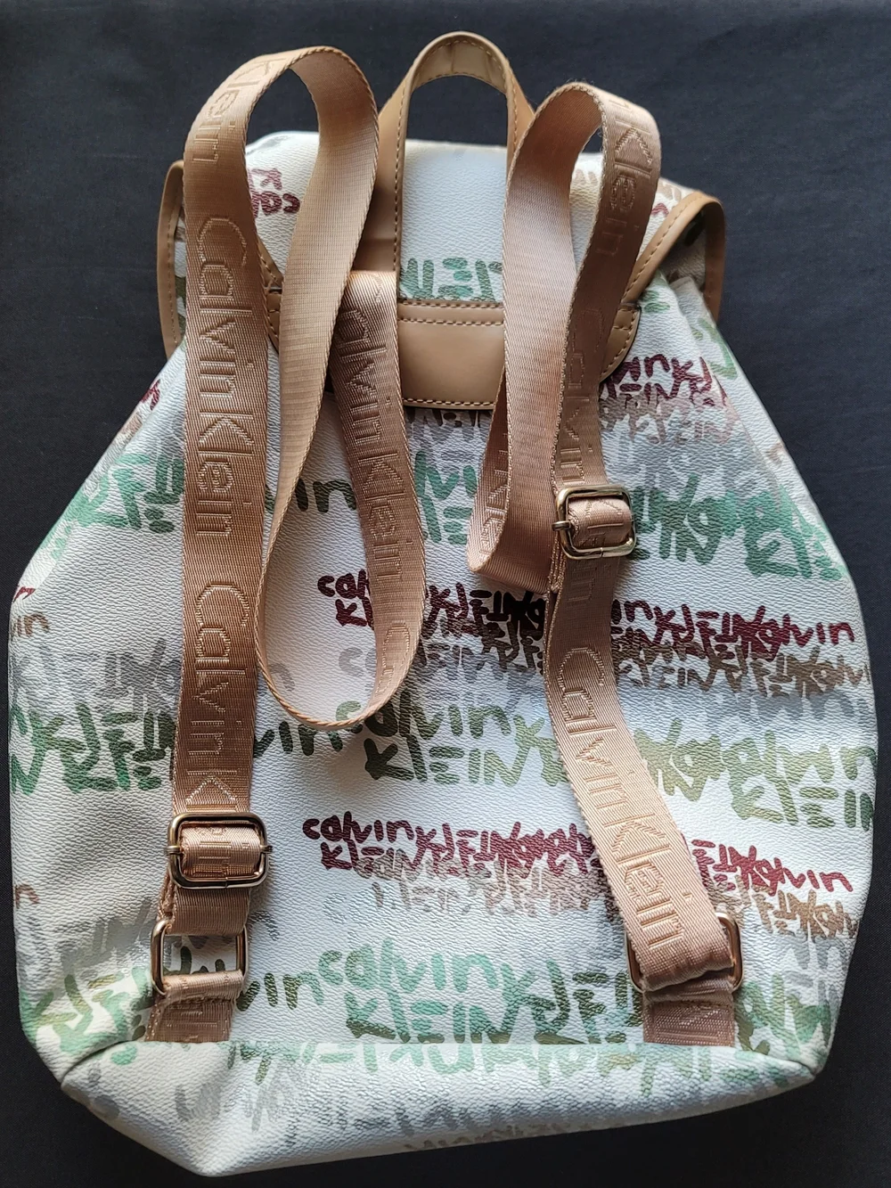 Calvin Klein Hudson Graffiti Signature Logo Backpack